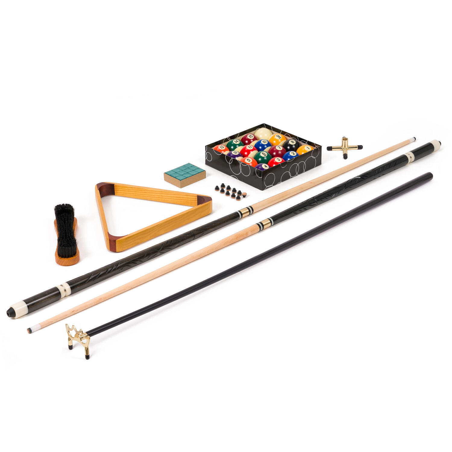 Billard Zubehör-Set Starterpaket mit Spielhilfe Billard Unisex 2/3