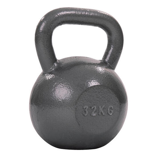 Kettlebell Hammerschlag, lackiert, Grau 10 kg Gewichtheben Unisex Grau