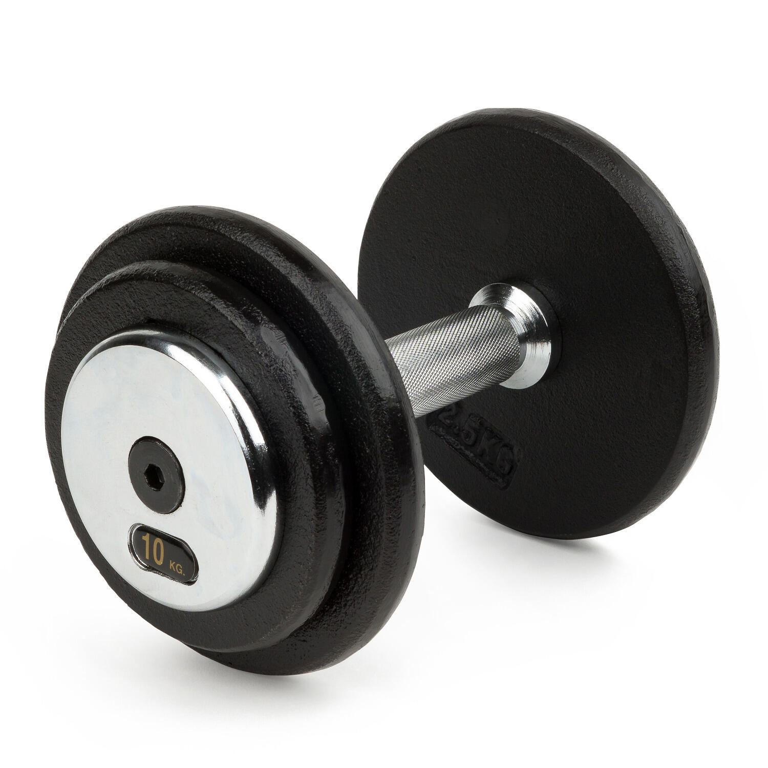 Haltère compact « Acier » 10 kg Unisexe 1/3