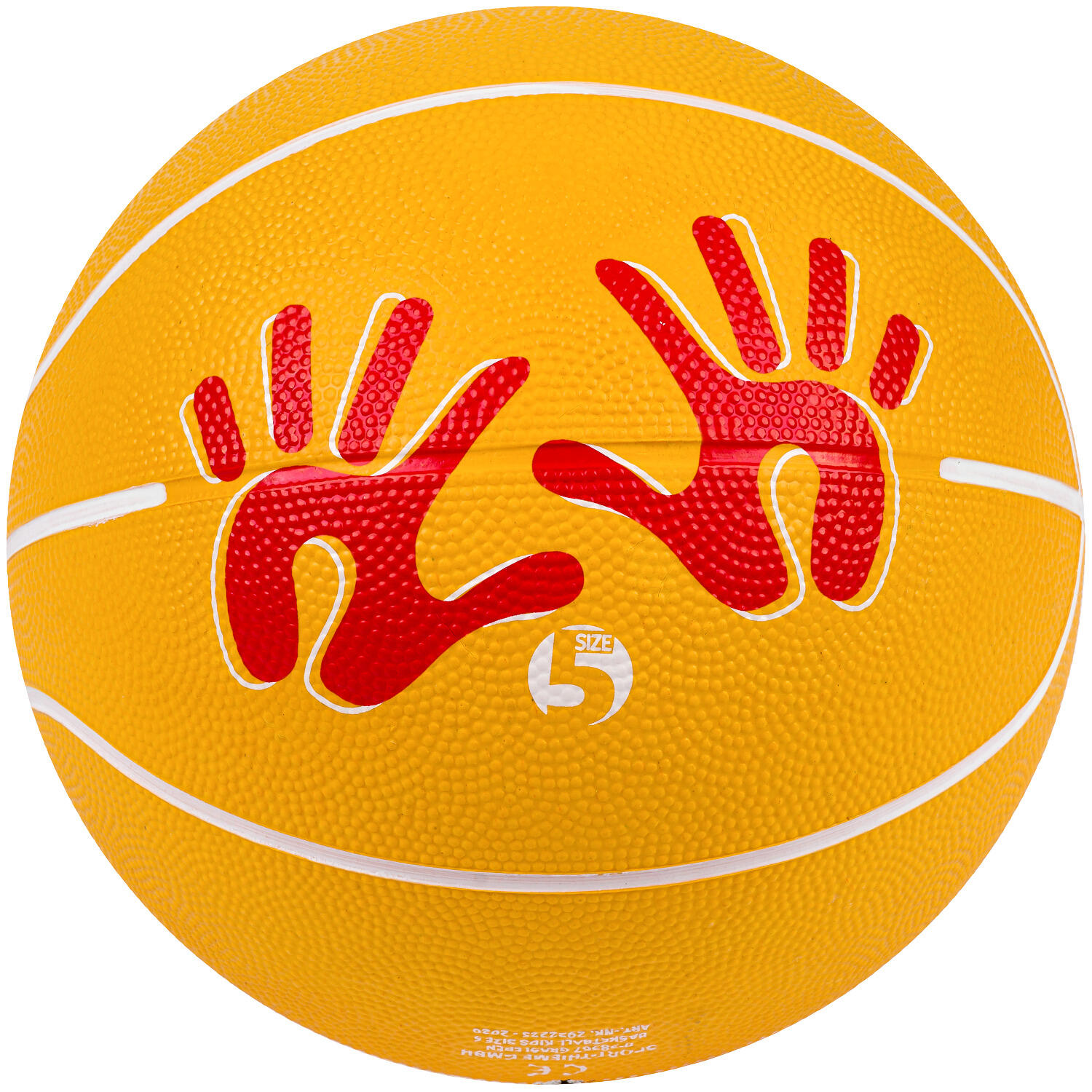 Basketball Kids Größe 5 (light) Basketball Unisex Gelb-Rot 2/6