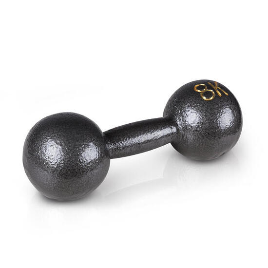 Kompakthantel Retro 4 kg Gewichtheben Unisex Schwarz-Grau