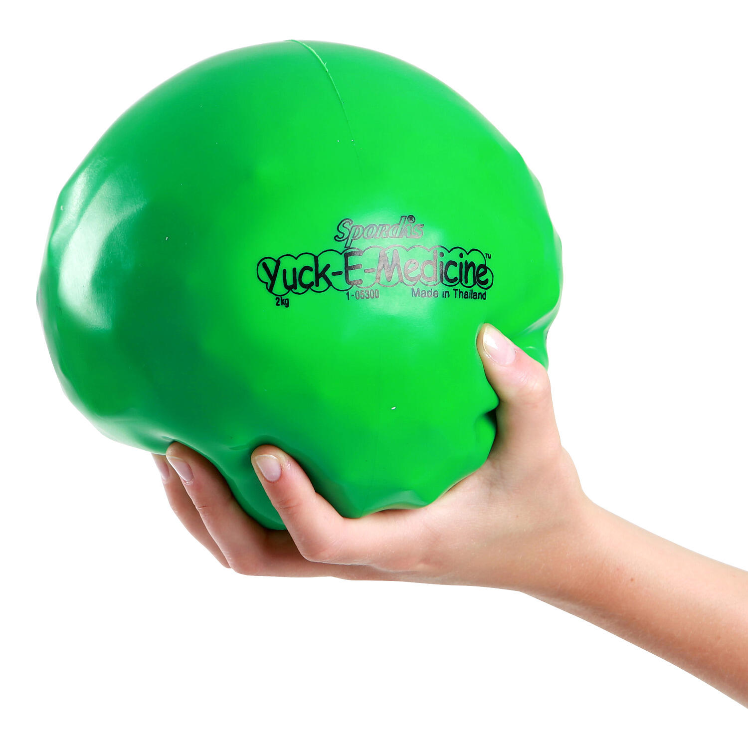 Spordas Medecine ball "Yuck-E-Medicine", 2 kg, ø 16 cm, green