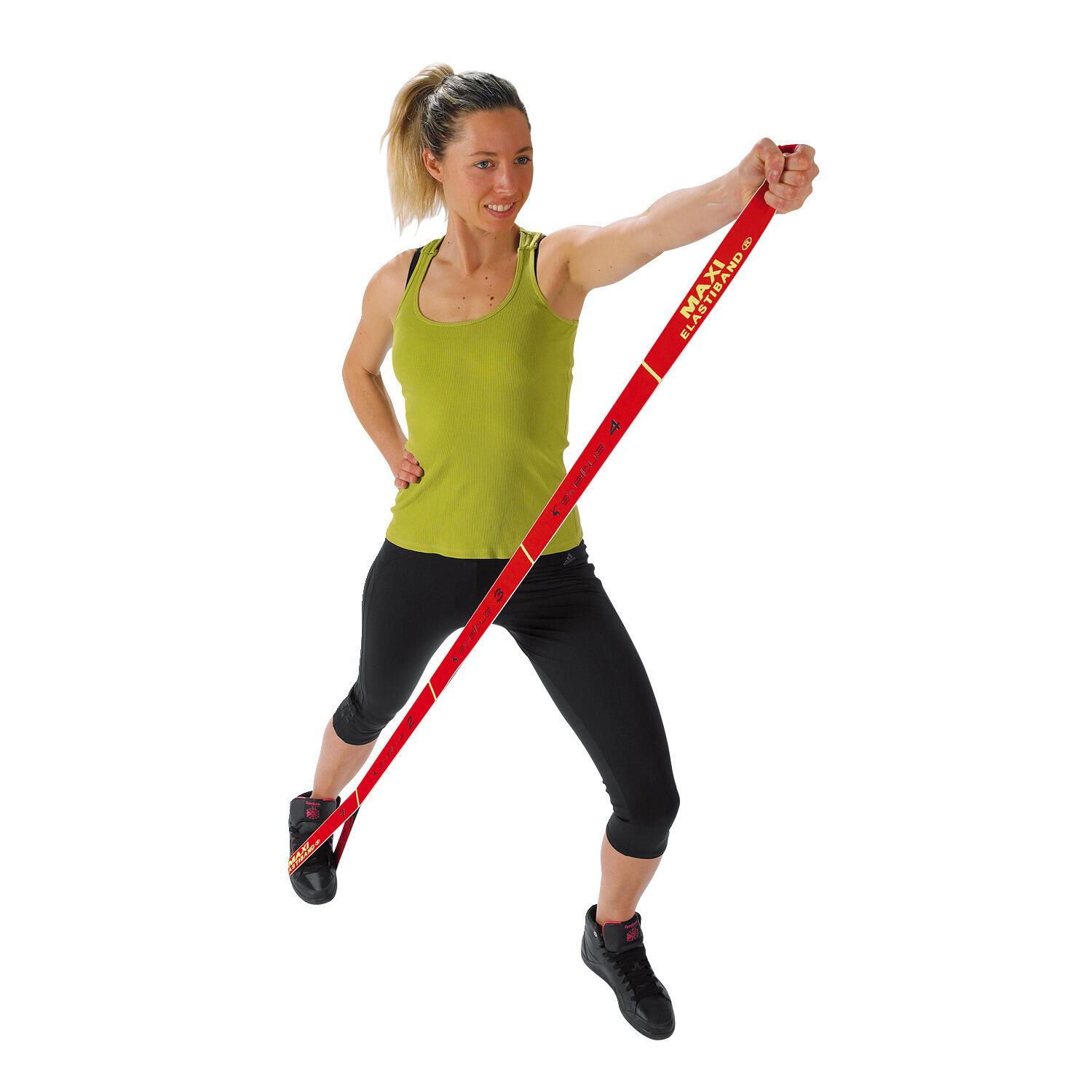 Elastikband Maxi-Elastiband Fitness / Krafttraining Unisex Rot 2/6