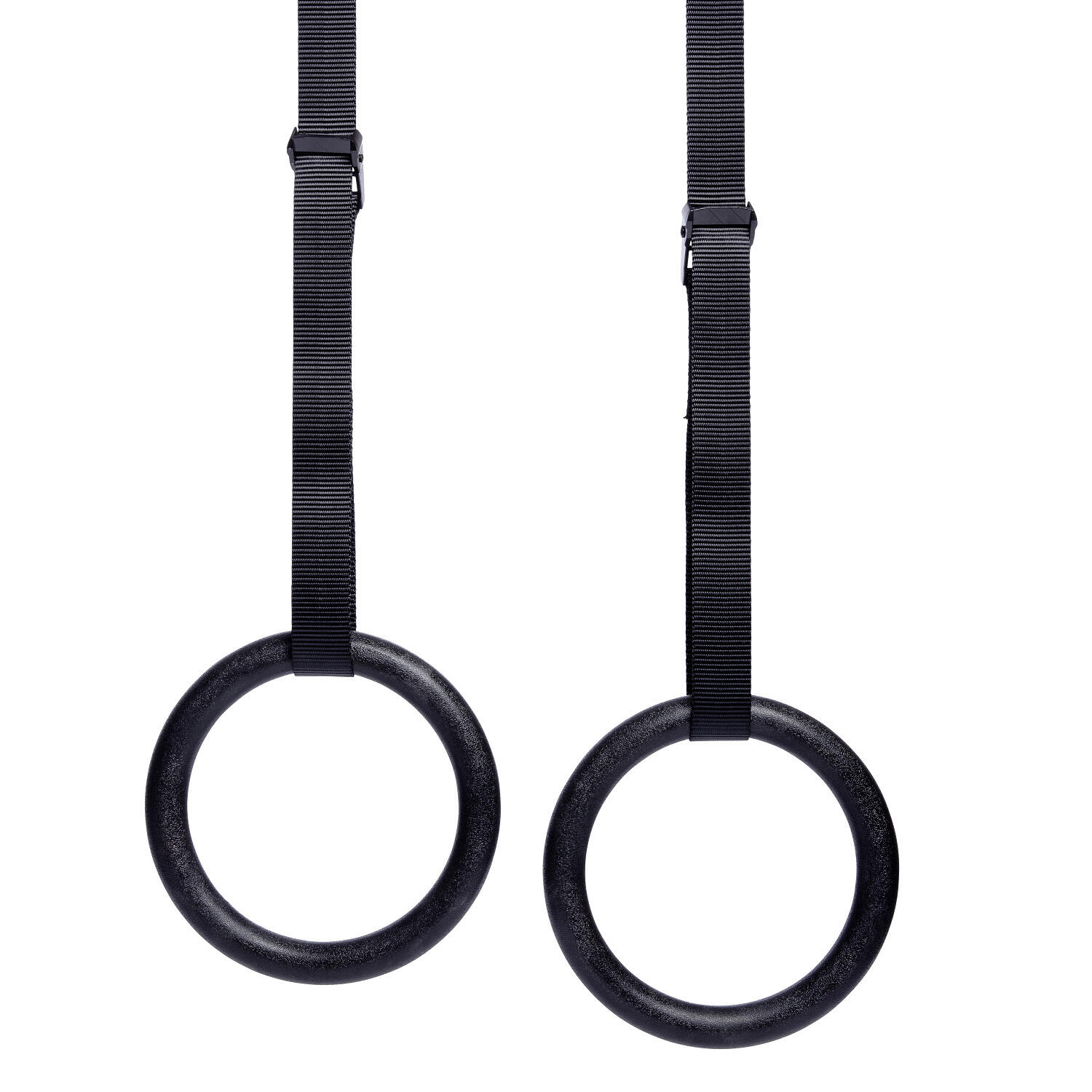 Turnringe-Set Crosstraining, outdoor Turnen Unisex Schwarz 2/6