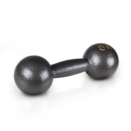 Kompakthantel Retro 4 kg Gewichtheben Unisex Schwarz-Grau