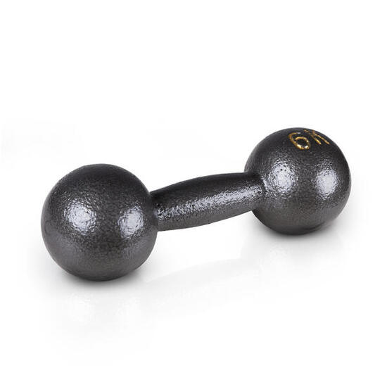 Kompakthantel Retro 4 kg Gewichtheben Unisex Schwarz-Grau