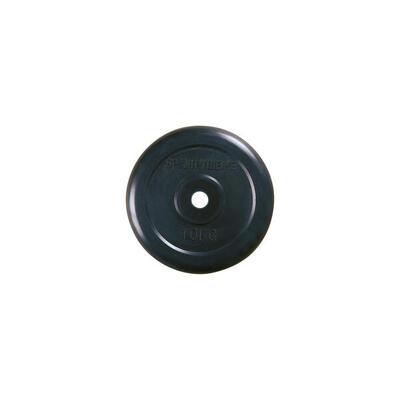 Hantelscheibe Gummiert 10 kg Gewichtheben Unisex Schwarz