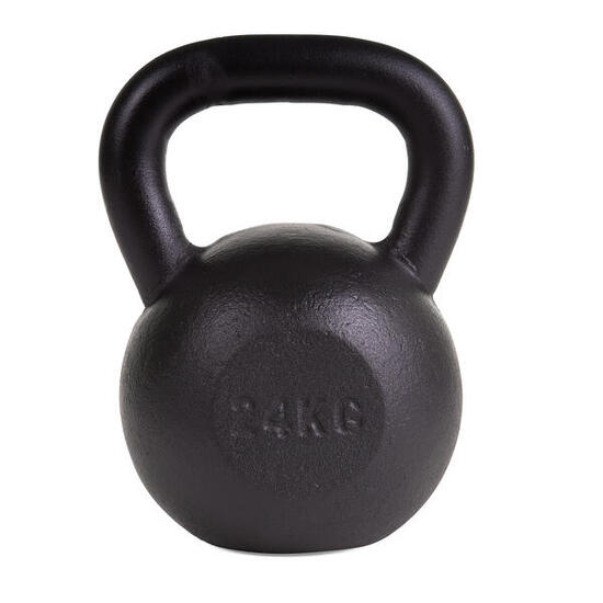 Kettlebell Pulverbeschichtet 10 kg Gewichtheben Unisex Schwarz