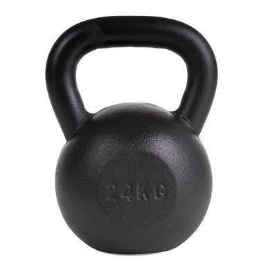Kettlebell Pulverbeschichtet 4 kg Gewichtheben Unisex Schwarz