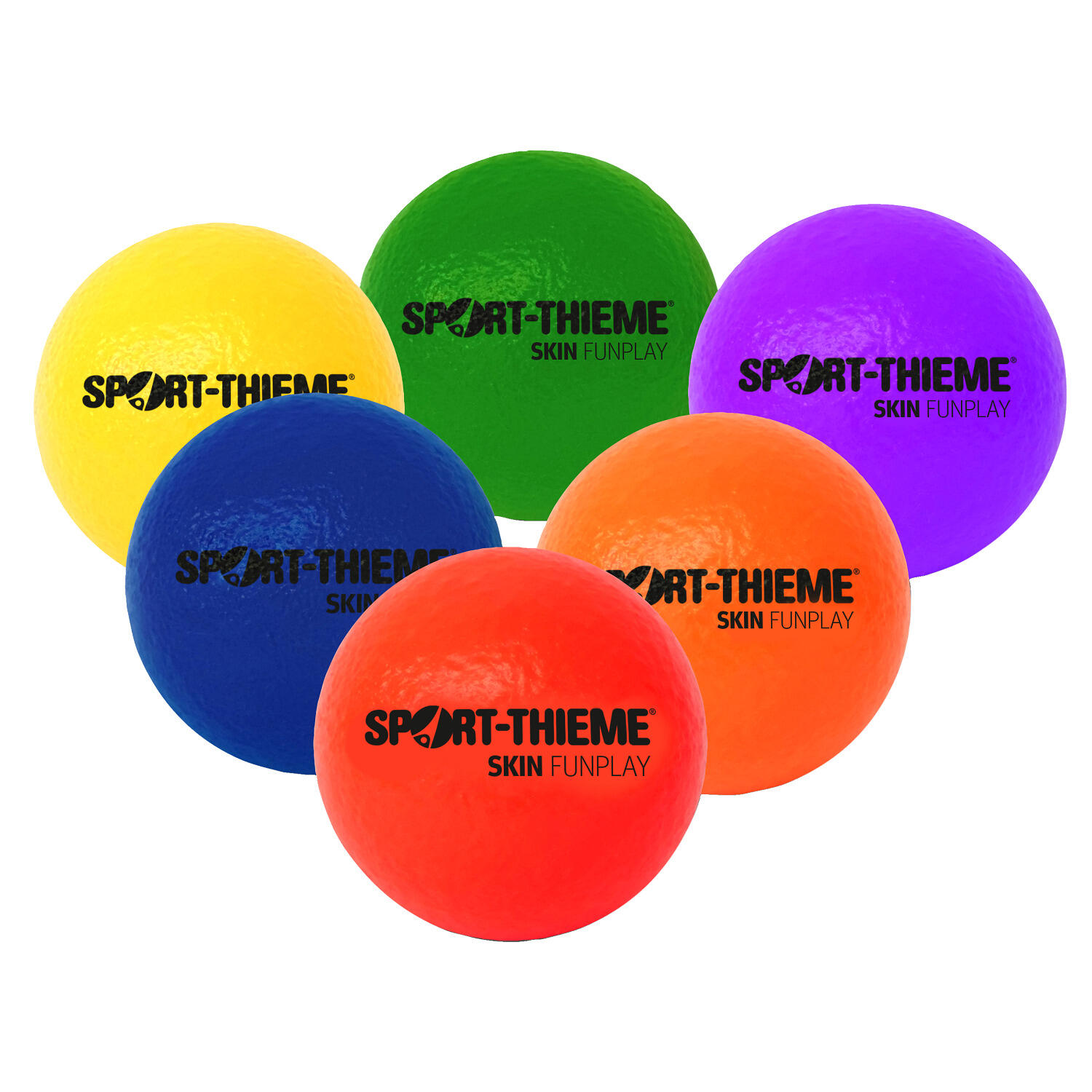 Weichschaumball Skin Funplay Handball Unisex Blau, Gelb, Grün, Rot, Orange 2/6
