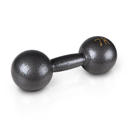 Kompakthantel Retro 4 kg Gewichtheben Unisex Schwarz-Grau