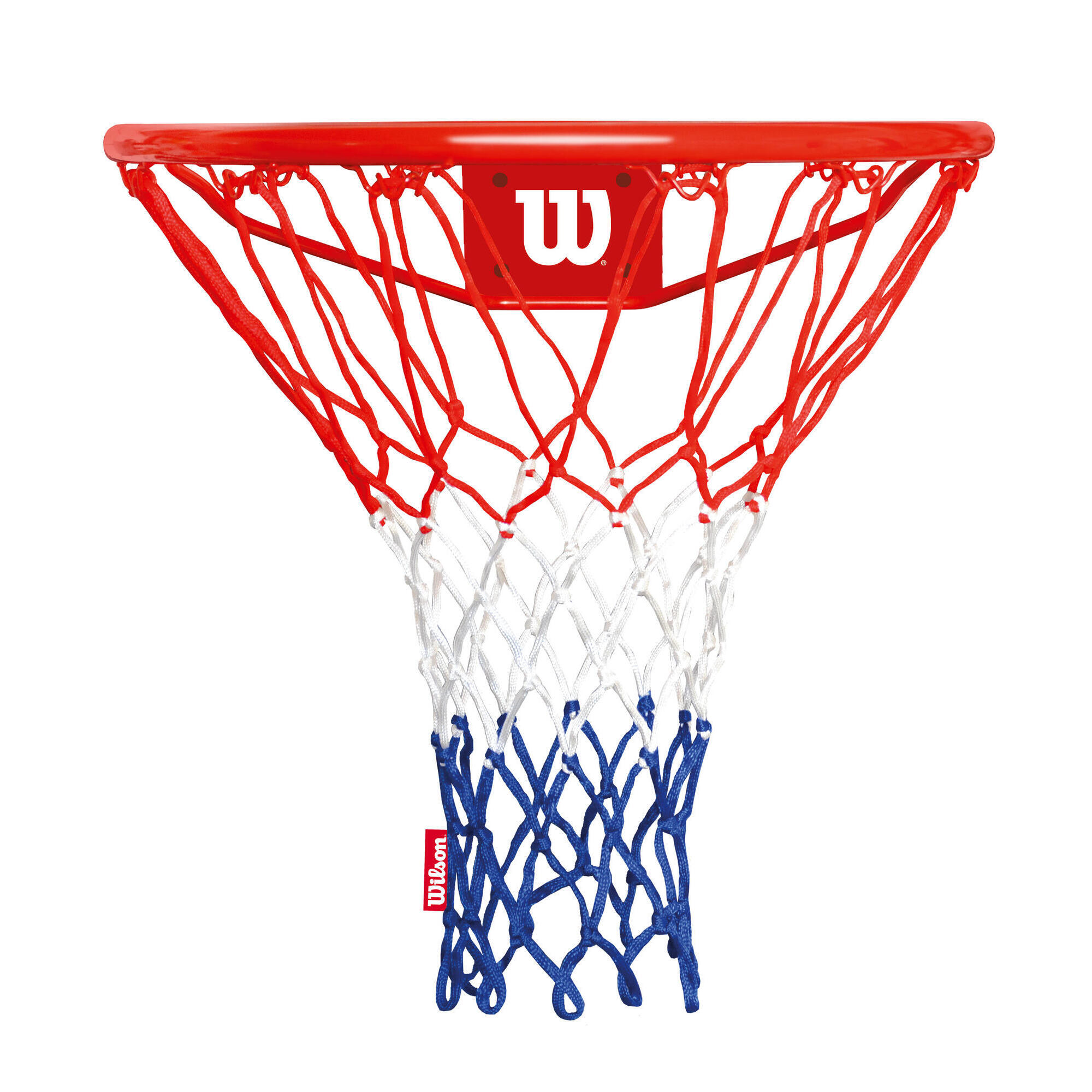 Wilson - Anneau De Basket-ball Wilson Avec Filet - Panier De Basket - Rouge - Taille Unique - Decathlon