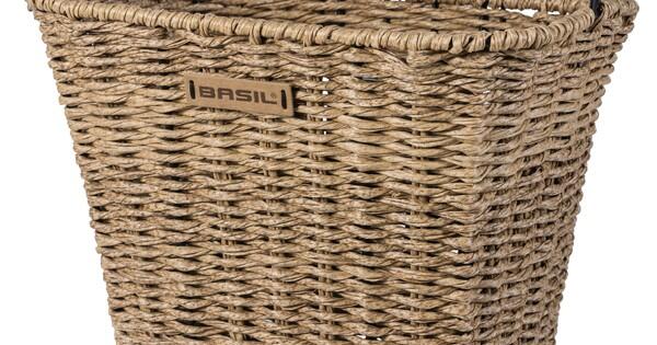 Panier à vélo Bremen Rattan Look avec support de guidon KF 27 x 35 x 29 cm 2/3