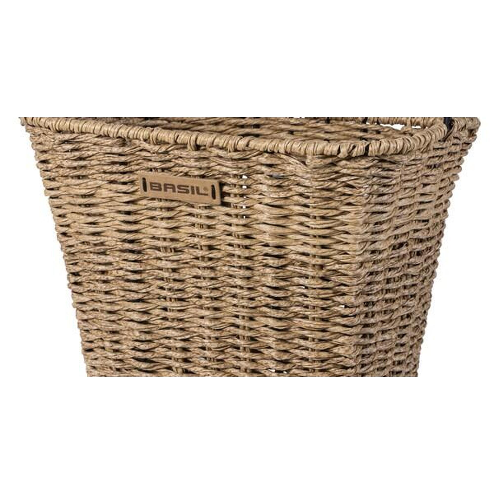 Panier à vélo Bremen Rattan Look avec support de guidon KF 27 x 35 x 29 cm