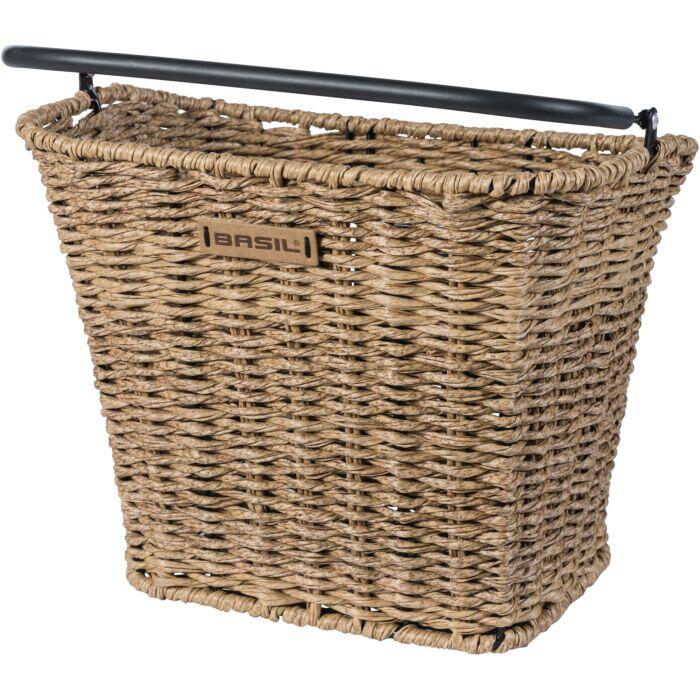 Panier à vélo Bremen Rattan Look avec support de guidon KF 27 x 35 x 29 cm 3/3