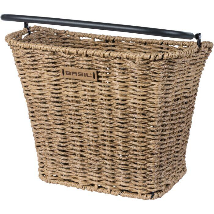 Panier à vélo Bremen Rattan Look avec support de guidon KF 27 x 35 x 29 cm