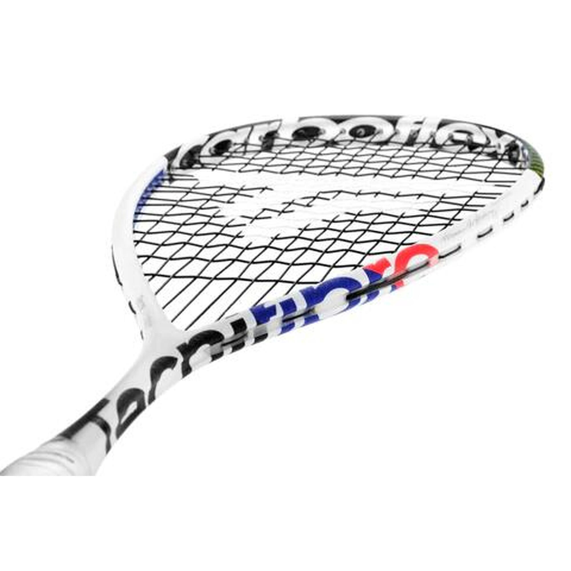 Carboflex X Top 125 Unisex Carbon Fiber Junior Squash Racket - White