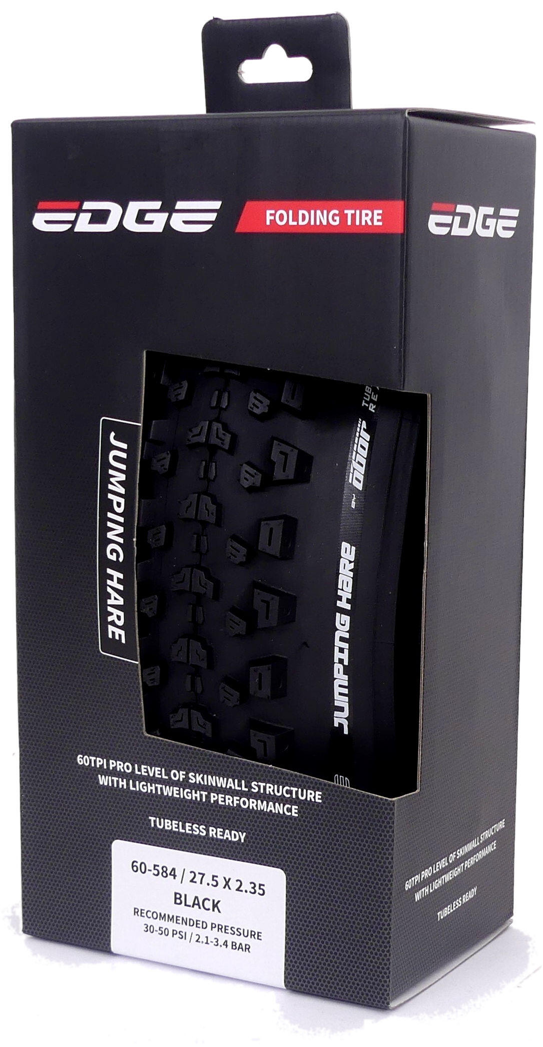 EDGE Copertura pieghevole Edge Jumping Hare 27,5 x 2,35 (60-584) nera.