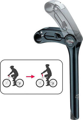 Stuurpen ez3 quill ø25.4mm / 230mm - mat zwart