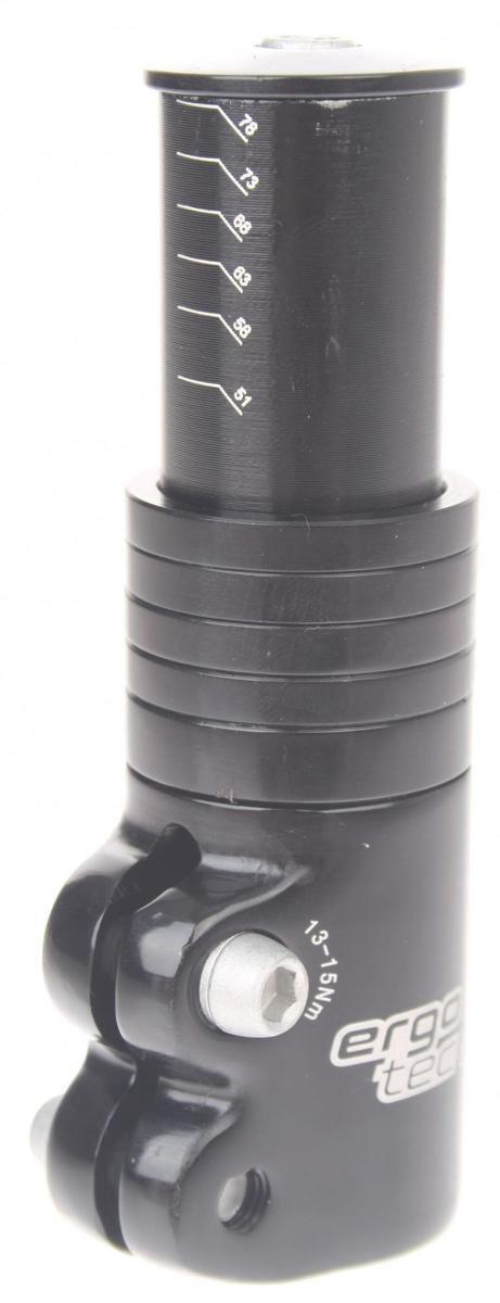 ERGOTEC STEM DEHRTER 3 1-1 8 AL6061 T6 Schwarz 3/3