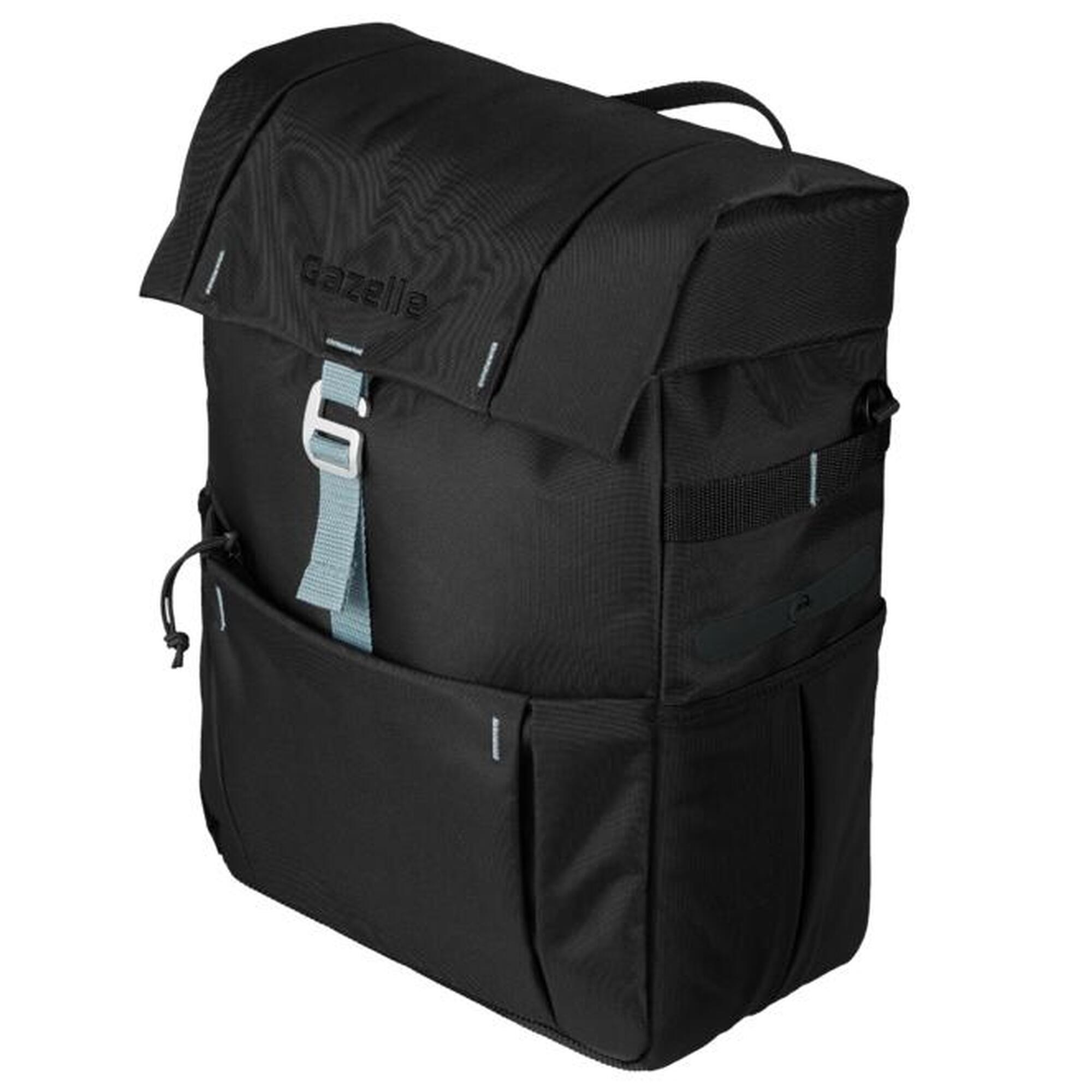 Sacoche de v?�lo simple - noir / olive clair GAZELLE | Decathlon