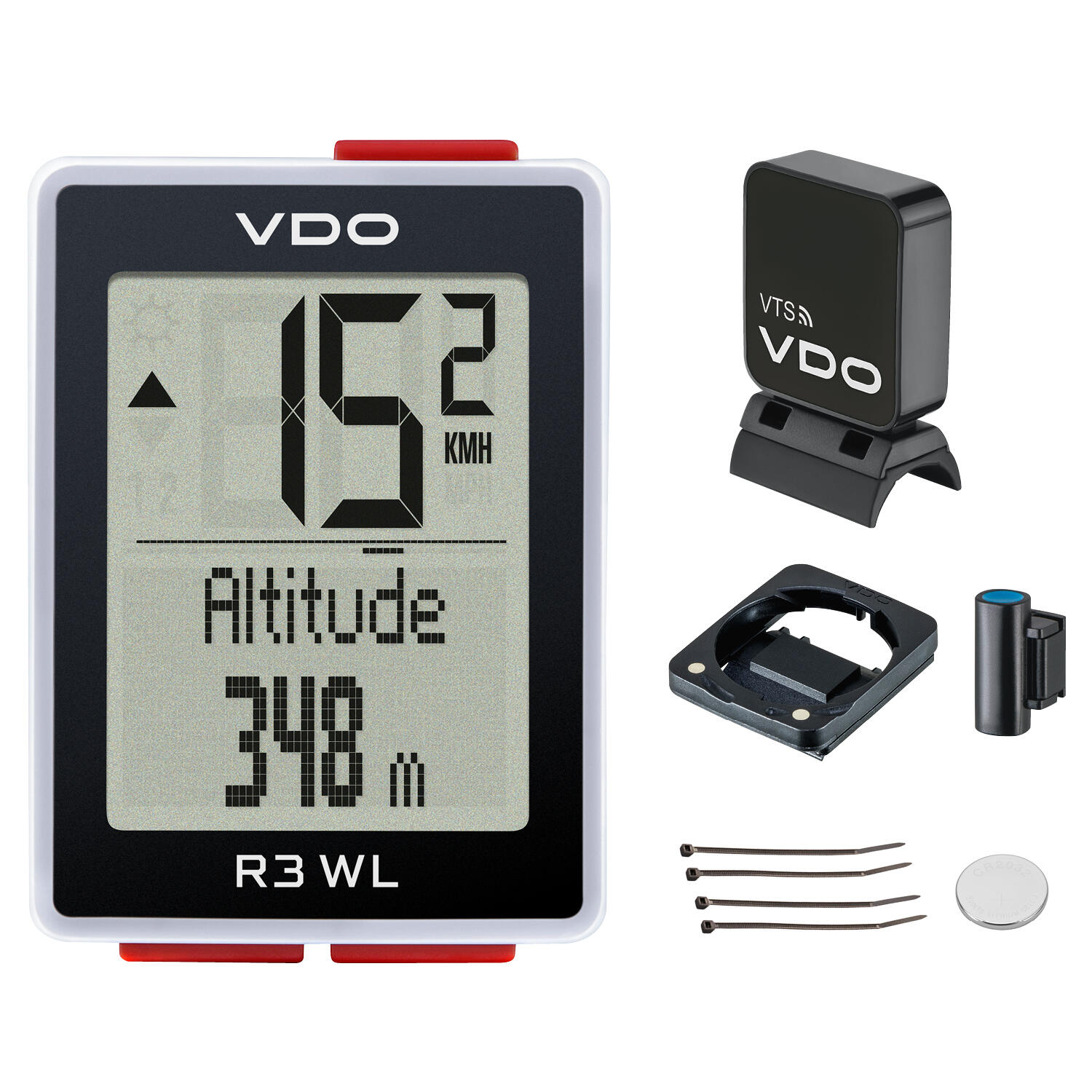 VDO Fietscomputer R3 WL STS (hoogte)