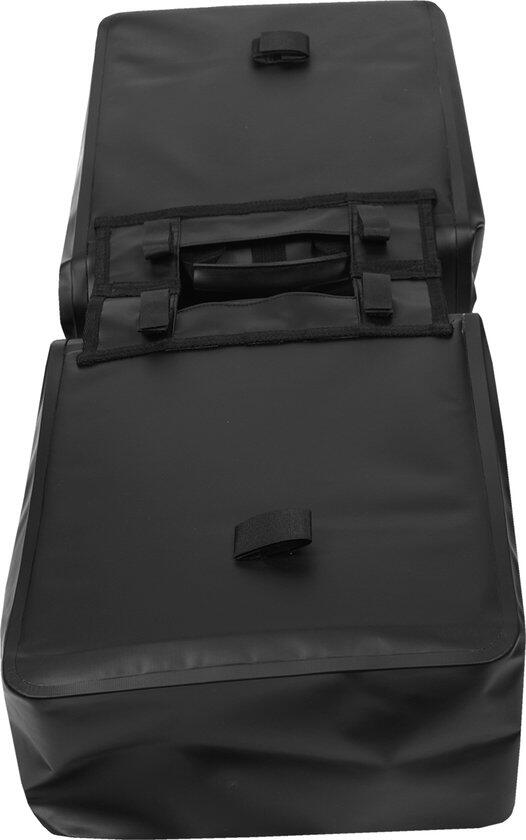 100% Waterproof dubbele fietstas 46 liter 31 x 50 x 15 cm (x2) - zwart 3/3