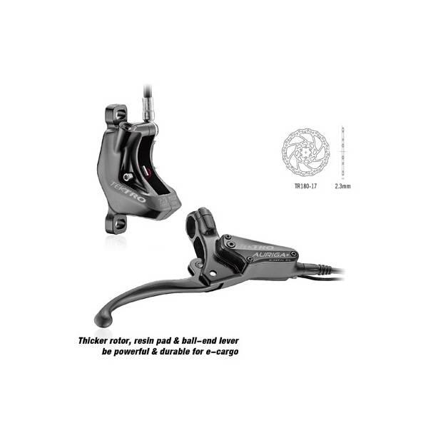 Zestaw Hydraulicznych Hamulców Tarczowych Hd-E740 Prawy - Linia 1800 Mm - Czarny