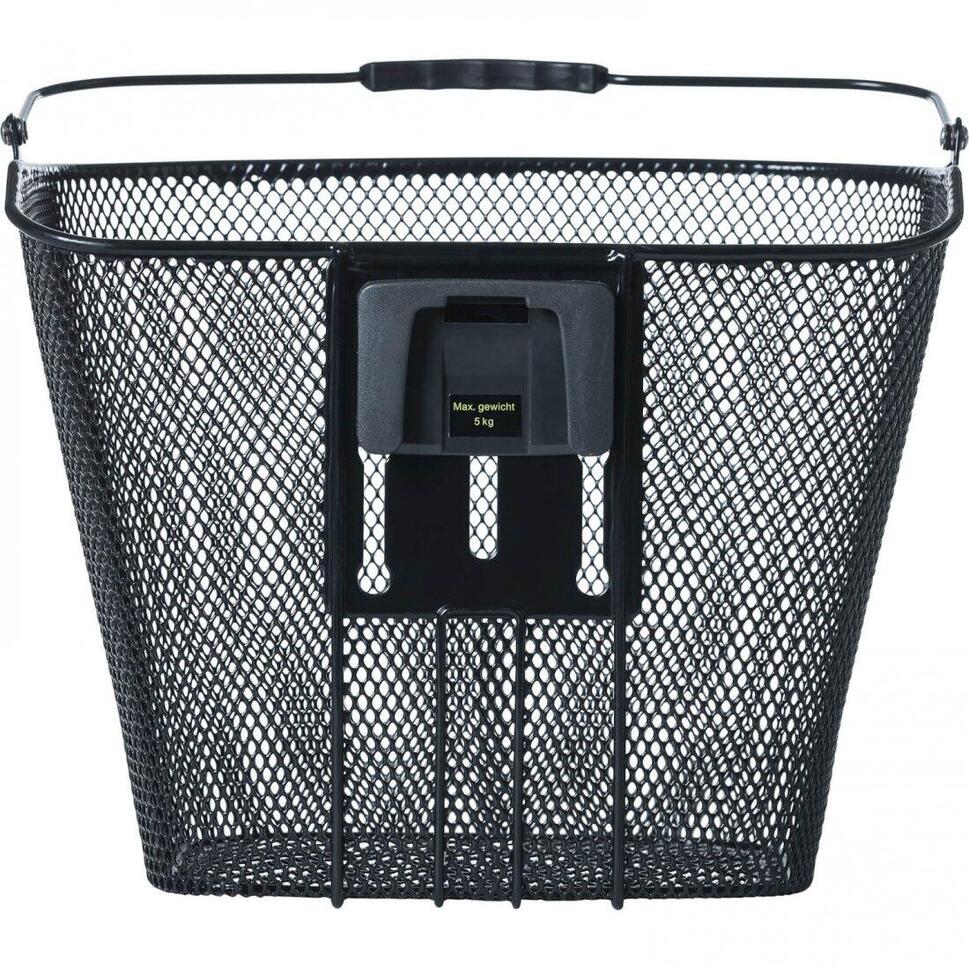 Kosz Rowerowy Bold Fm Z Uchwytem Na Mostek 28 X 34 X 26 Cm - Czarny