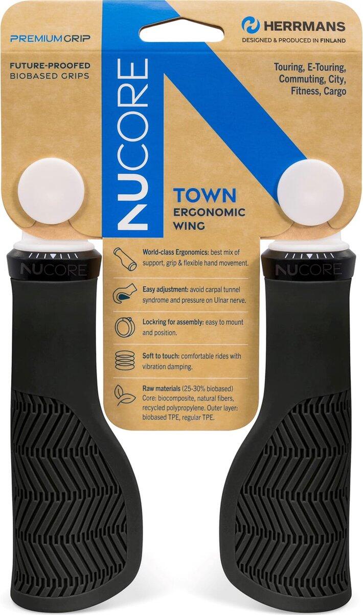 Sturmeyarcher Herrmans Manopole Nucore Town Wave 130/130 mm nero (coppia). 3/4