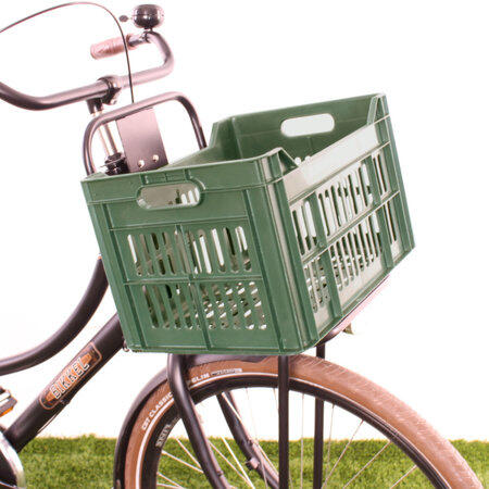 Caisse à vélo recyclée 30 litres - vert forêt