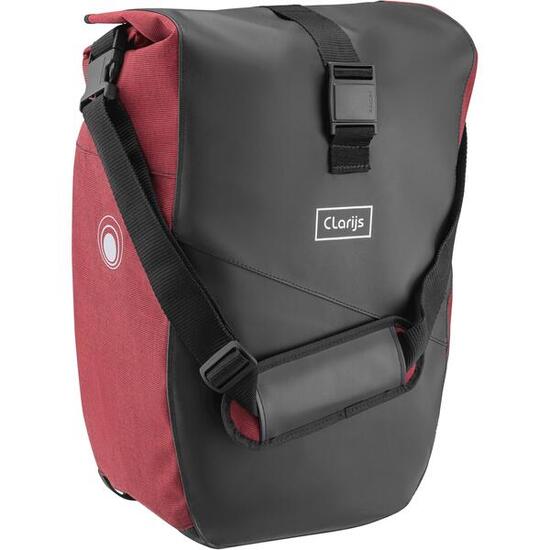 Clarijs Solobag sacoche vélo 24L noir-rouge