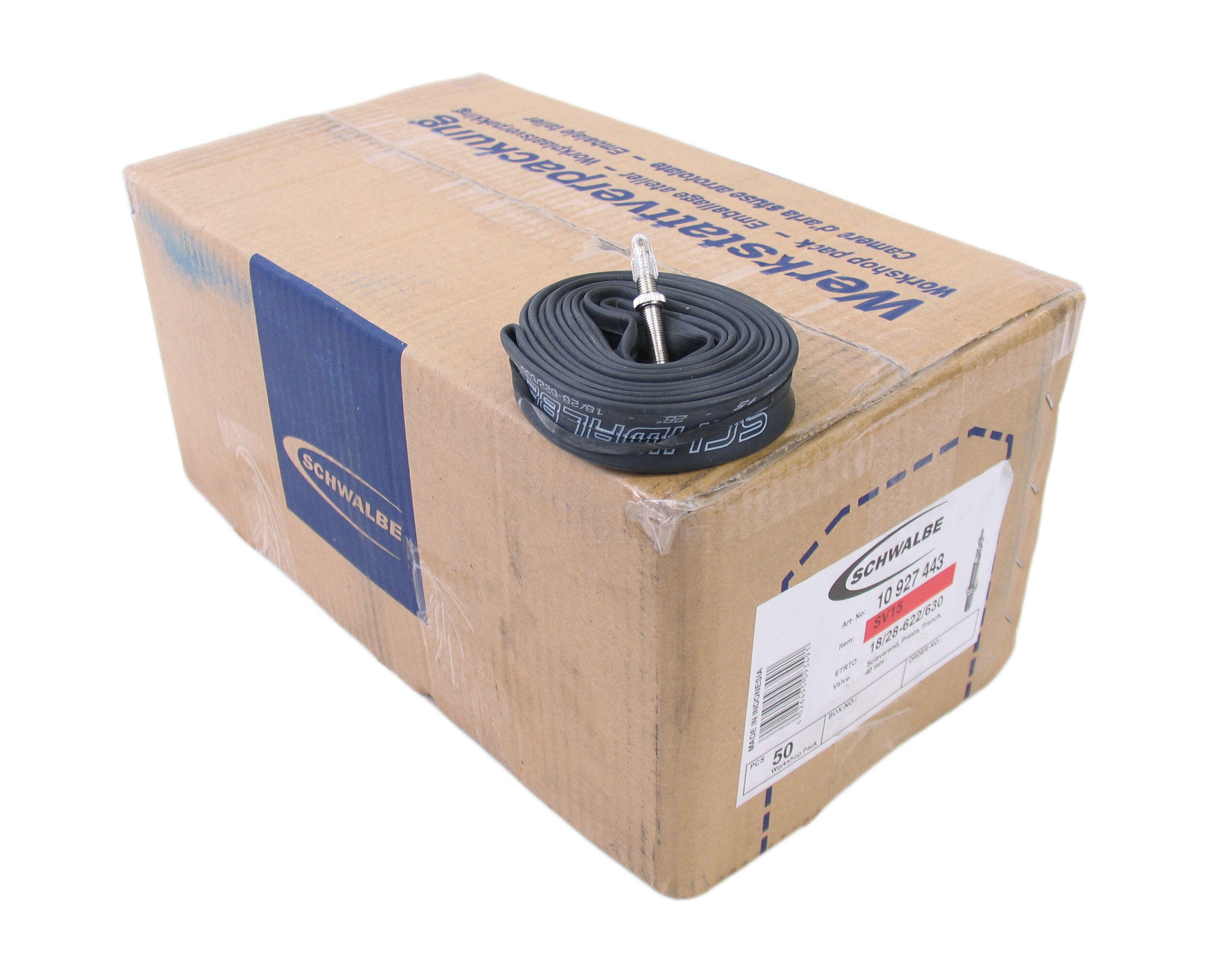 Schwalbe Binnenband SV15+ 28 18 28-622 630 60mm Ventiel - 50 Stuks 2/3