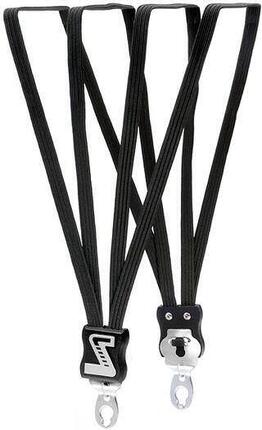 Sangle de bagage Quattro extra longue avec 4 sangles - noir