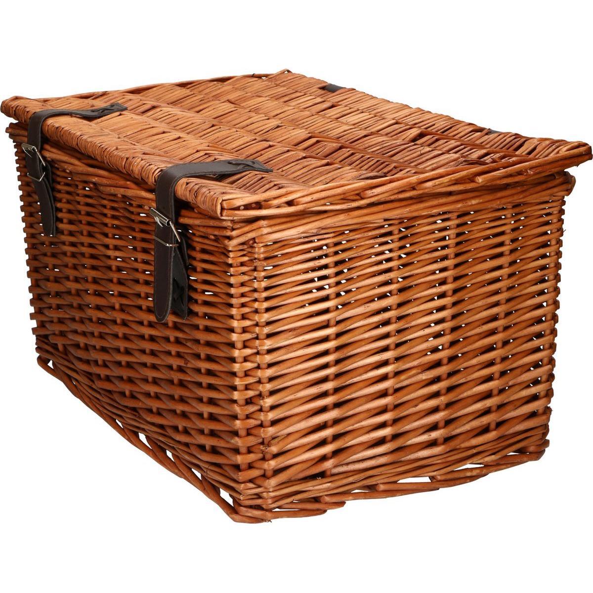 Koszyk rowerowy Bicycle na przód 45x30x25cm wiklinowy 2/7
