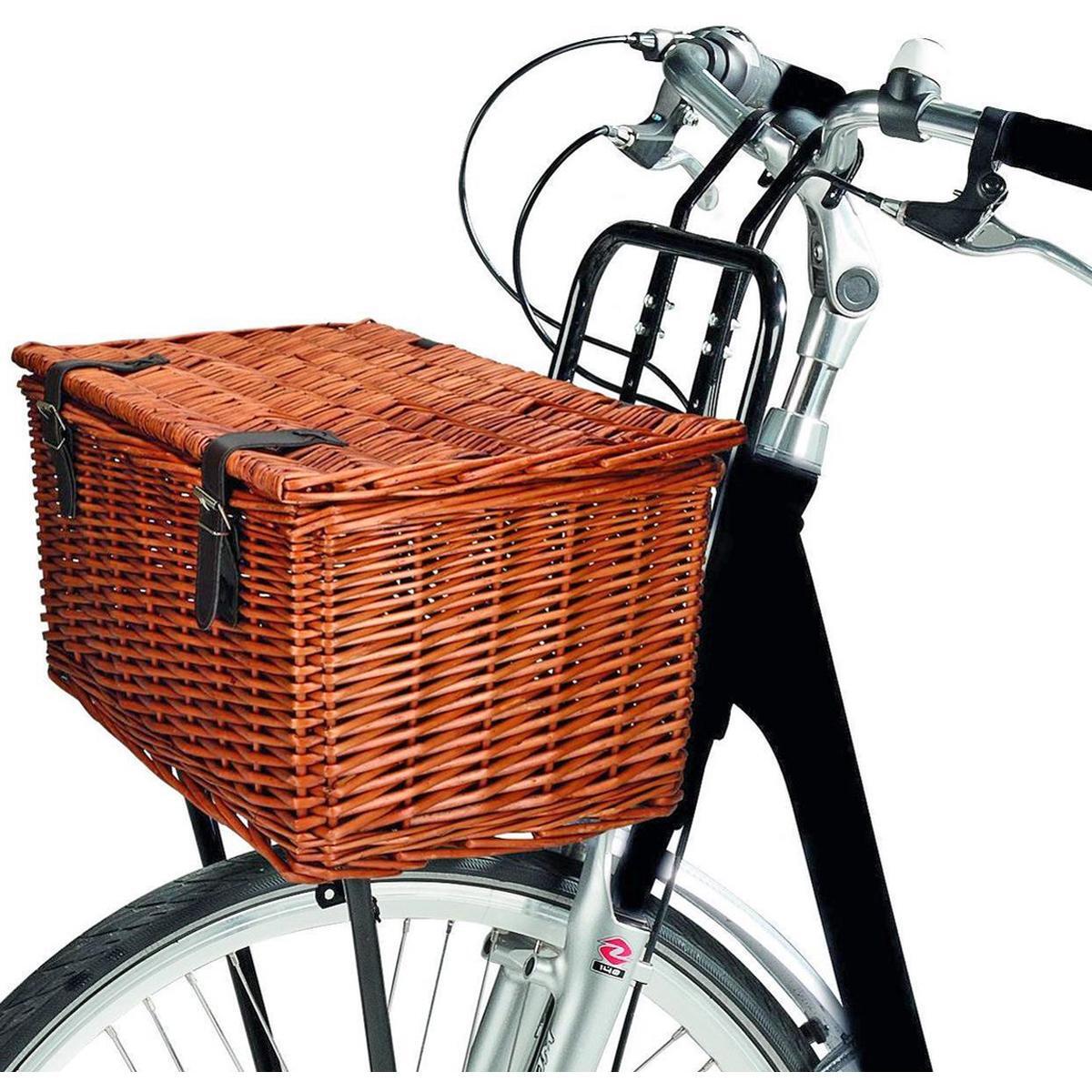 Koszyk rowerowy Bicycle na przód 45x30x25cm wiklinowy 4/7