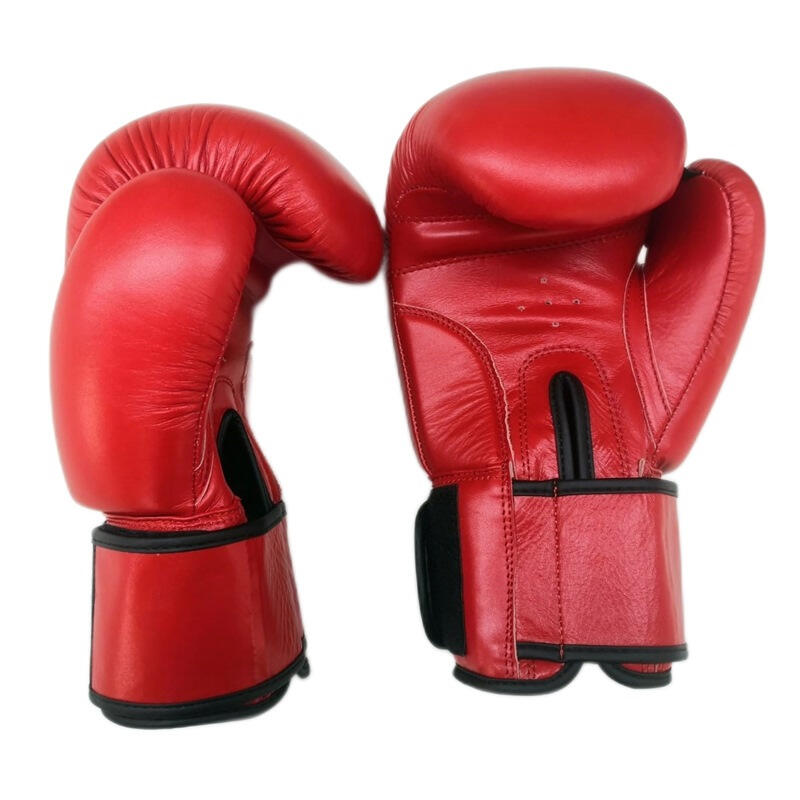Manusi box lupta Anastasia, piele naturala, rosii, marime 12 OZ
