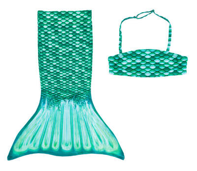 Meerjungfrau Bikini Set TIDAL TEAL EU 110-116