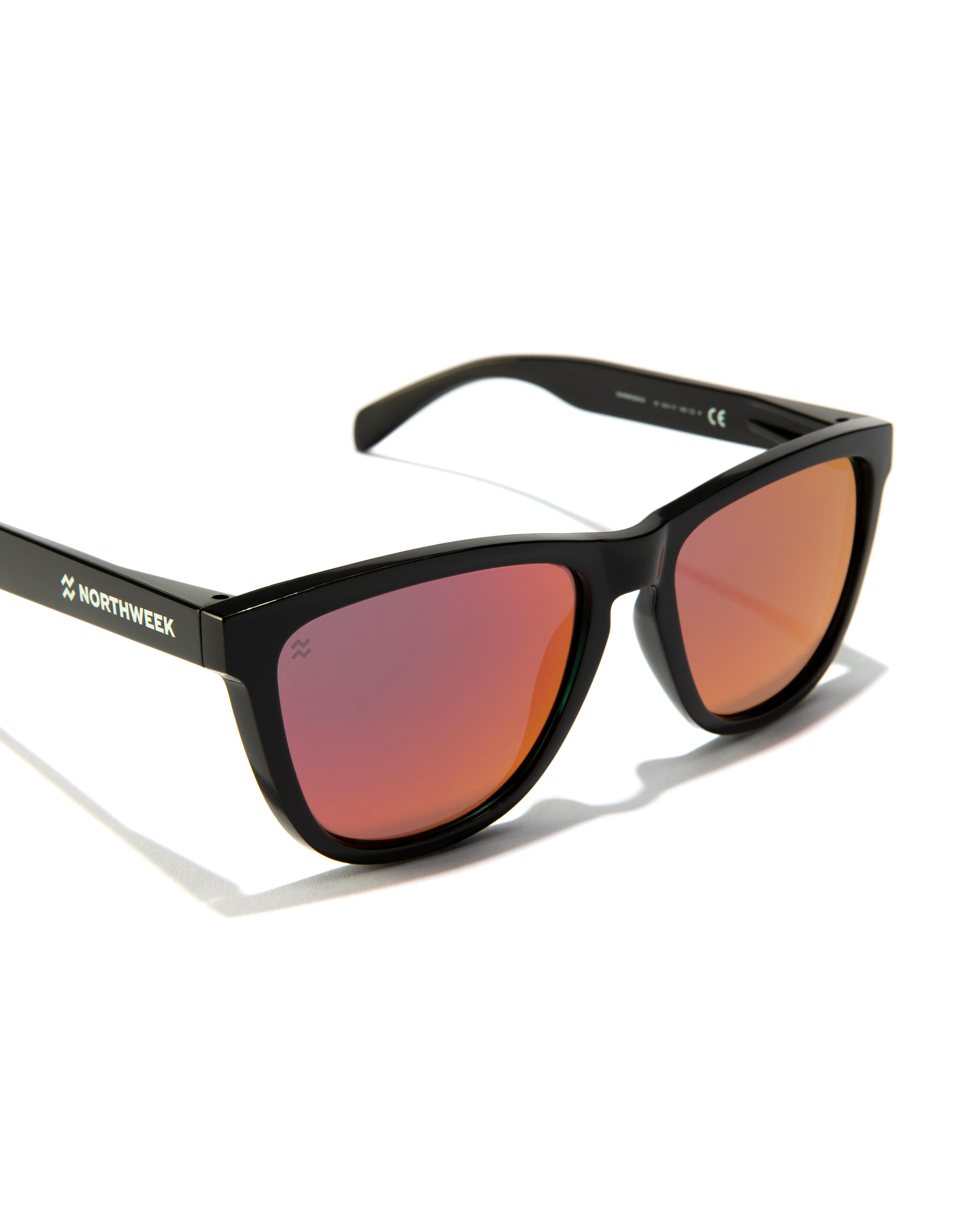 NORTHWEEK - Gafas de Sol para Hombre y Mujer POLARIZED BLACK RUBY - REGULAR RAW 4/6