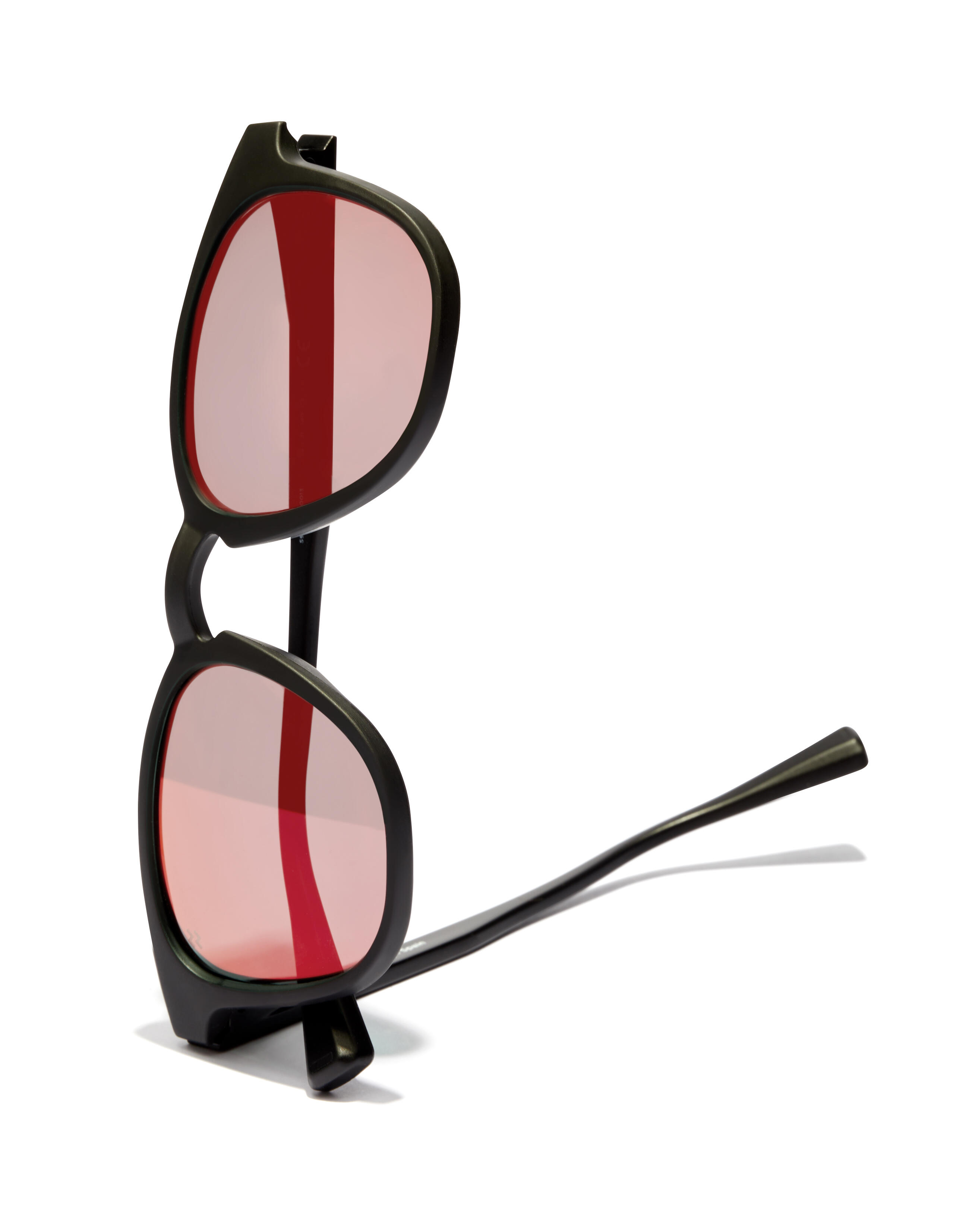 Lunettes de soleil pour hommes et femmes Ruby noire polarisée -  WALL RAW 3/6
