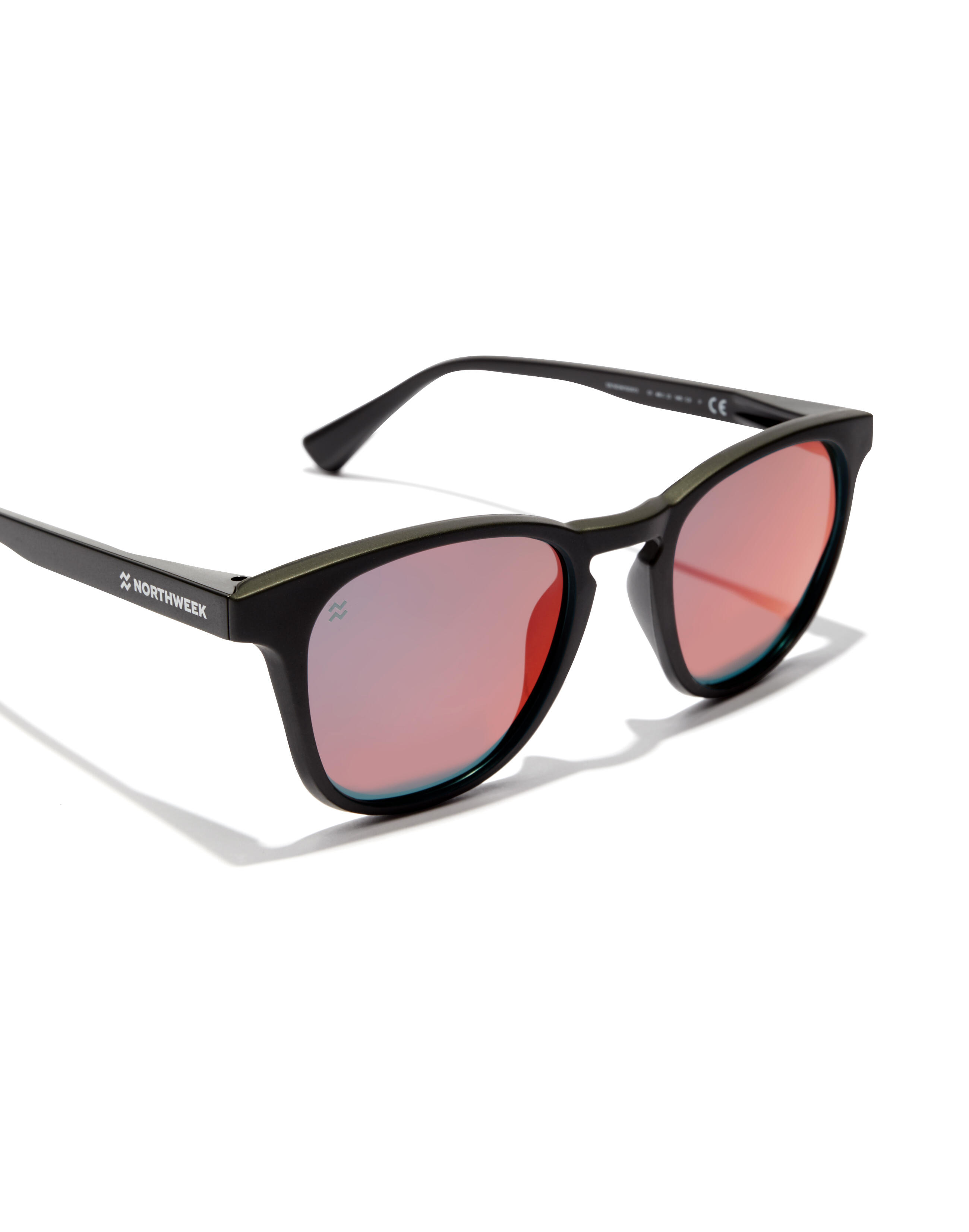 Lunettes de soleil pour hommes et femmes Ruby noire polarisée -  WALL RAW 5/6