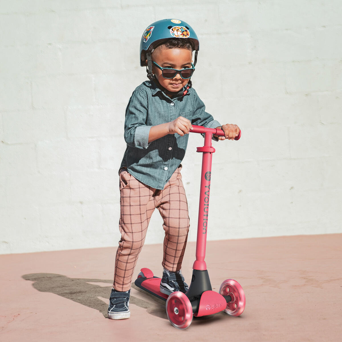 Yvolution Y-glider Kiwi Step - Rood 4/7
