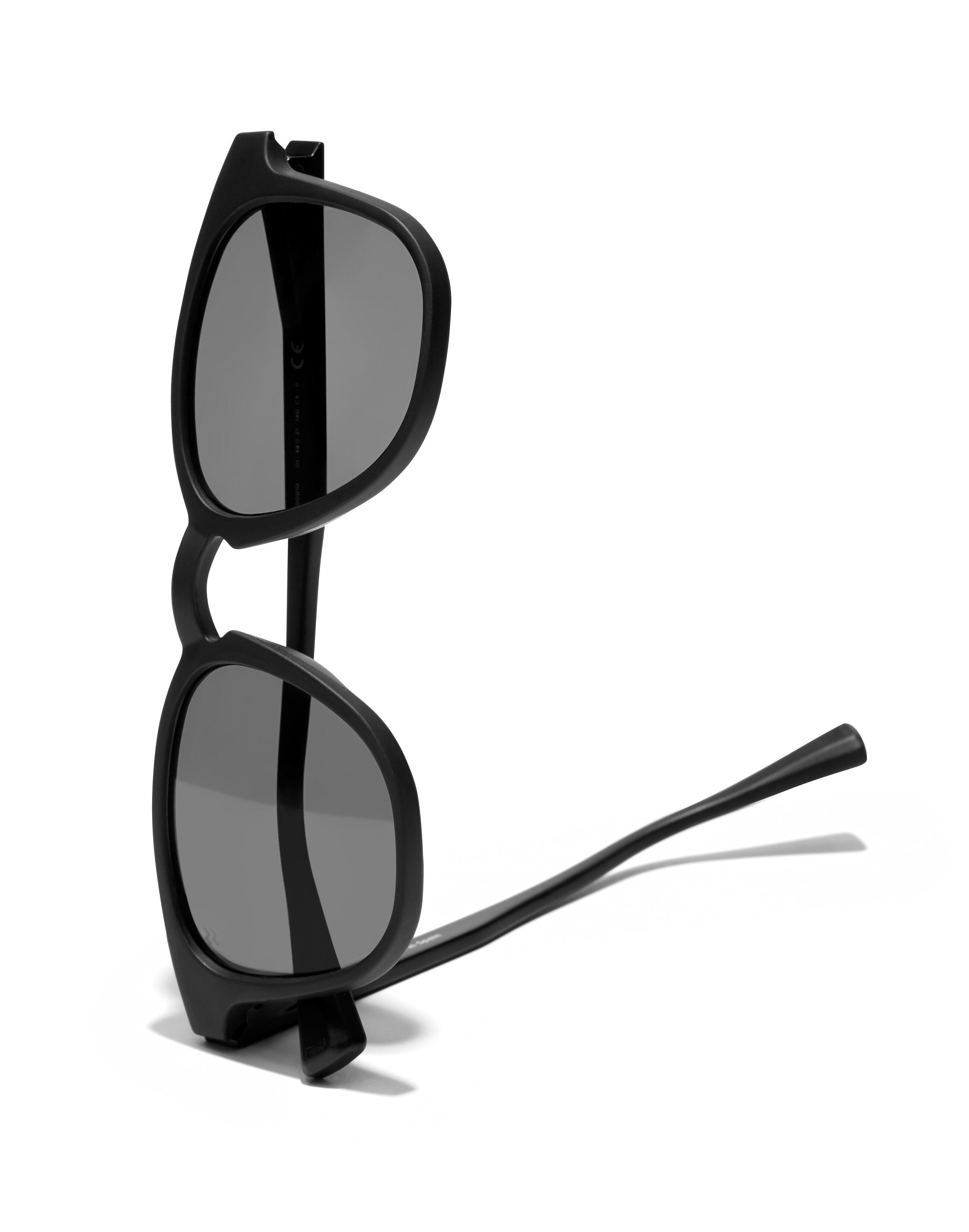 Lunettes de soleil pour hommes et femmes polarisés noirs noirs -  WALL RAW 3/6