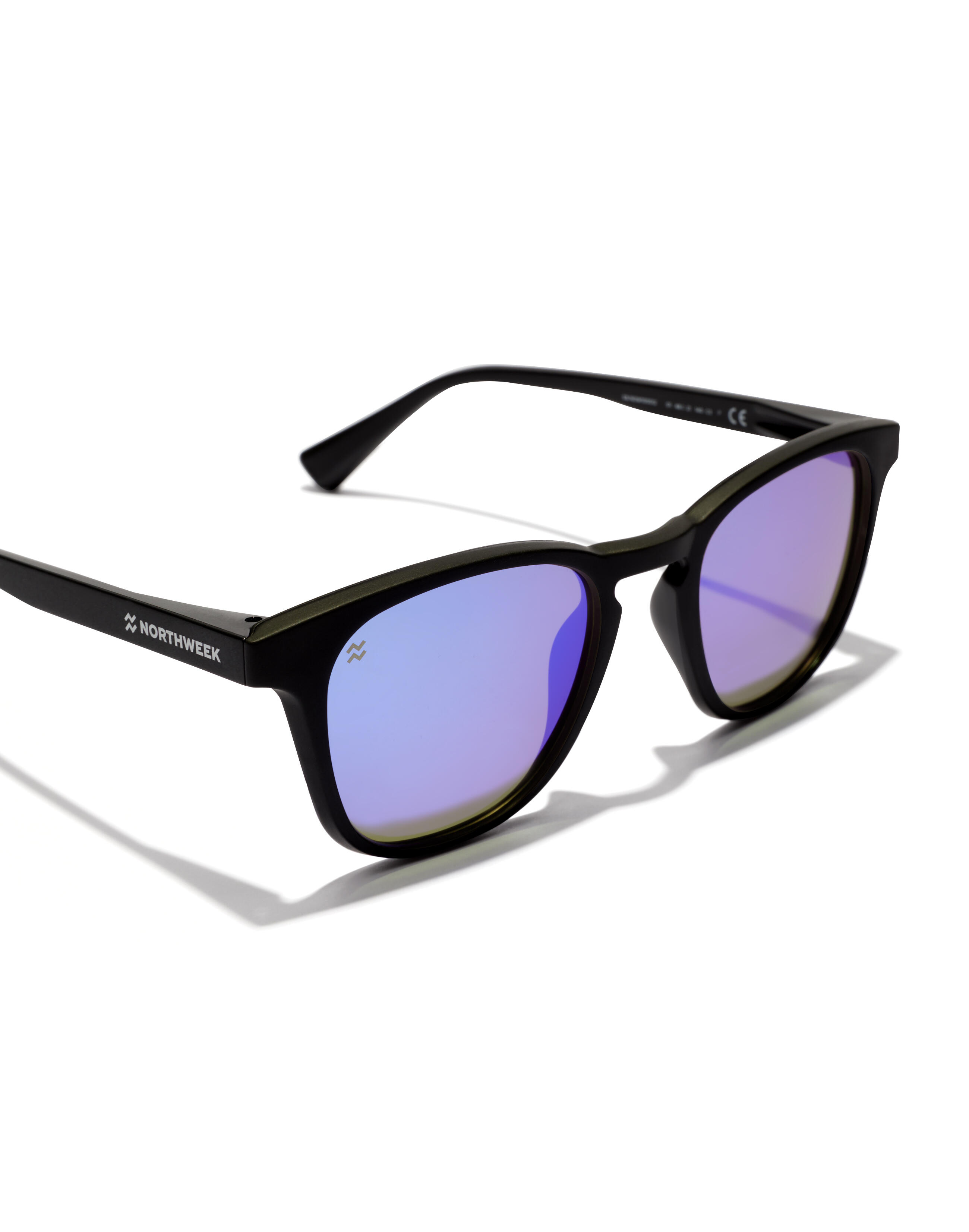 Lunettes de soleil pour hommes et femmes polarisant le ciel noir -  WALL RAW 5/6