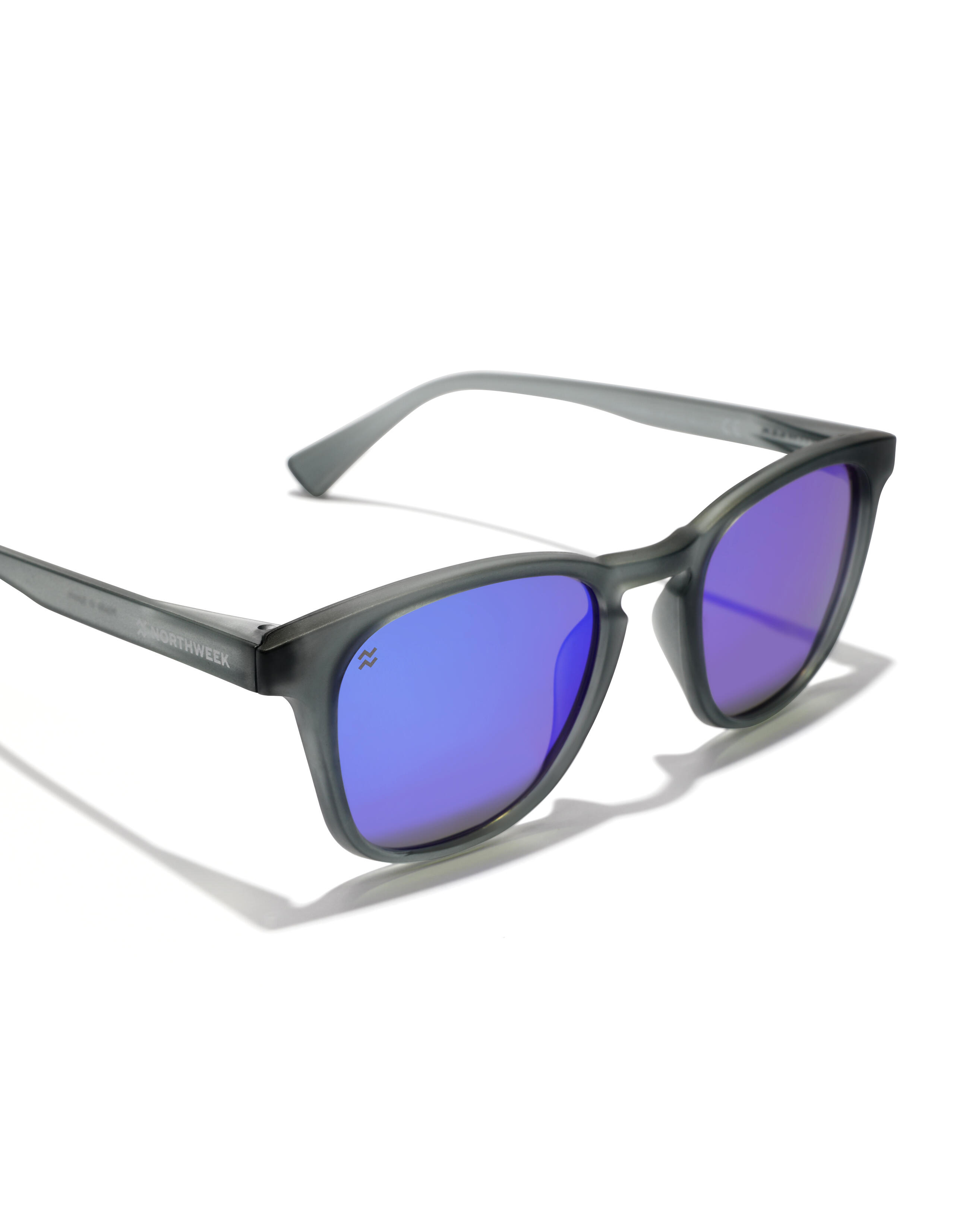 NORTHWEEK - Gafas de Sol para Hombre y Mujer POLARIZED GREY SKY - WALL RAW 4/6