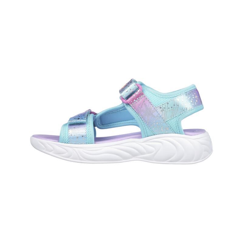 Skechers 302682L_PRMT Sandálias desportivas de menina azuis com fecho de correr