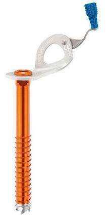 Petzl Eisschraube Laser Speed Light 21 cm Alu 110 g Stahlbohrer 3 Zähne Kurbel