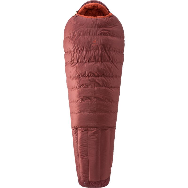 Śpiwór puchowy Deuter Astro Pro 800 EL (200 cm) - redwood/paprika Lewy