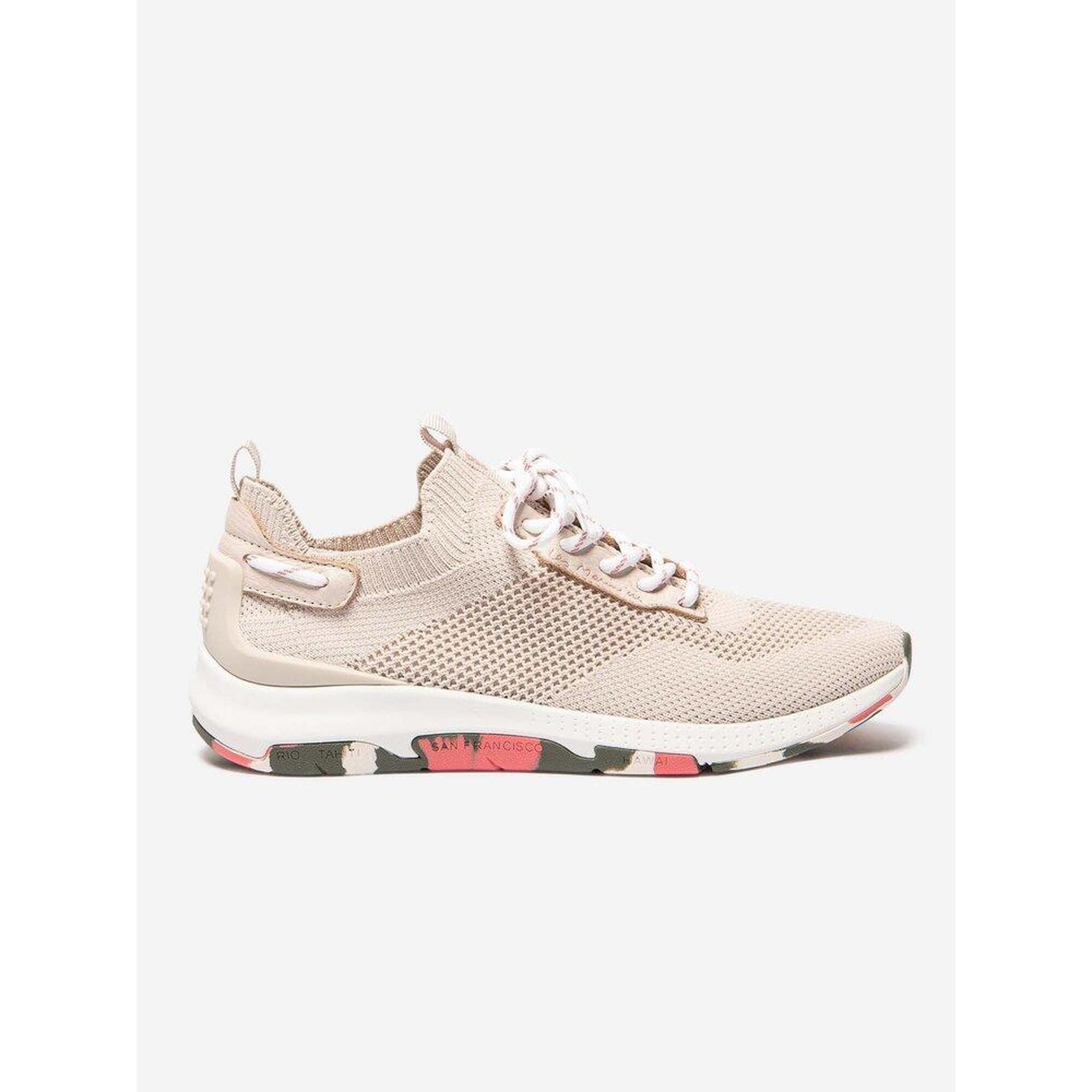 Tbs - Tennis Toile Femme - Jellina Quartz + Fraise - Chaussures De Sport - Beige - 39 - Decathlon