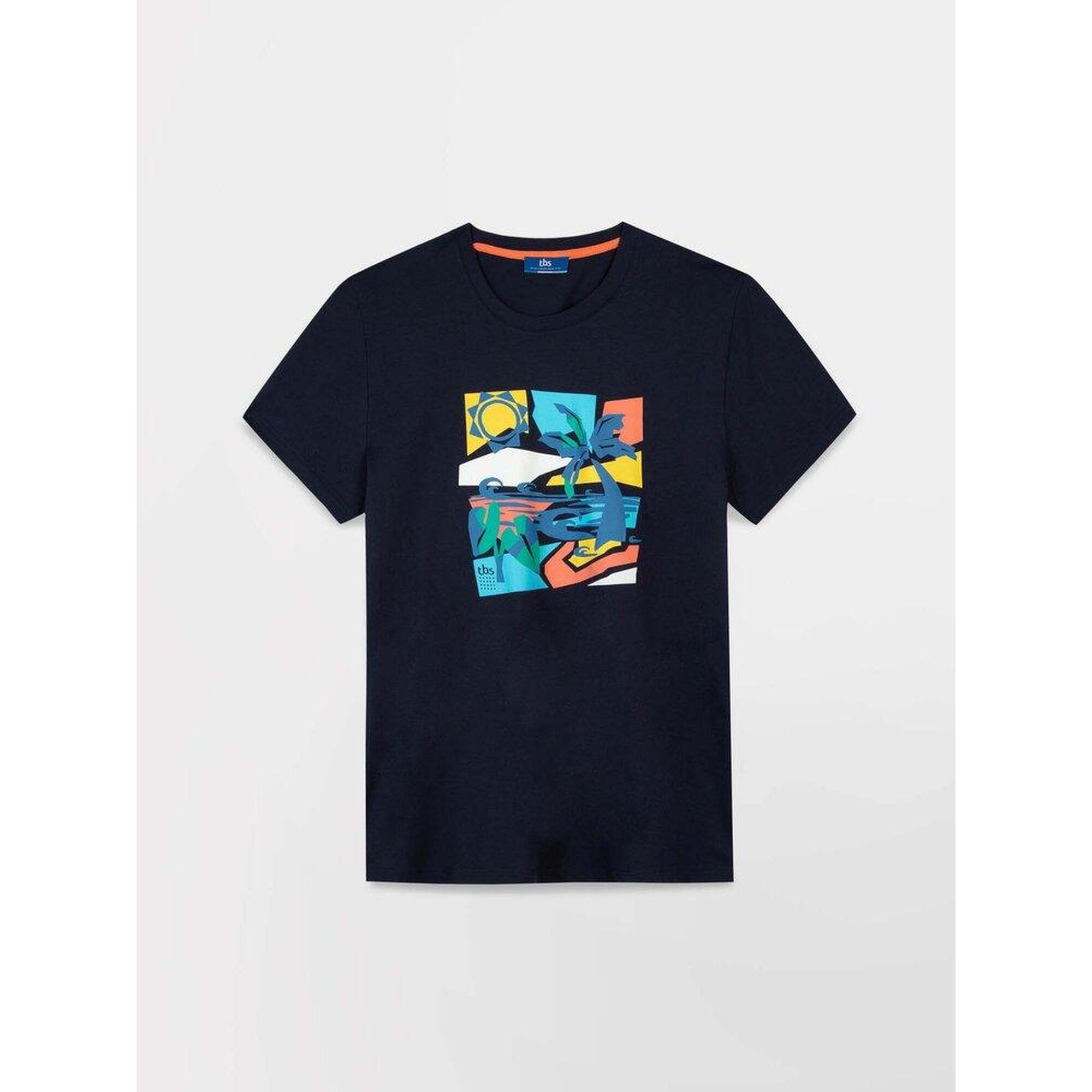 T-shirt manches courtes Homme - CYRUSTEE Navy